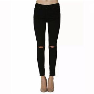 James jeans distressed ripped black skinny jeans James twiggy size 31